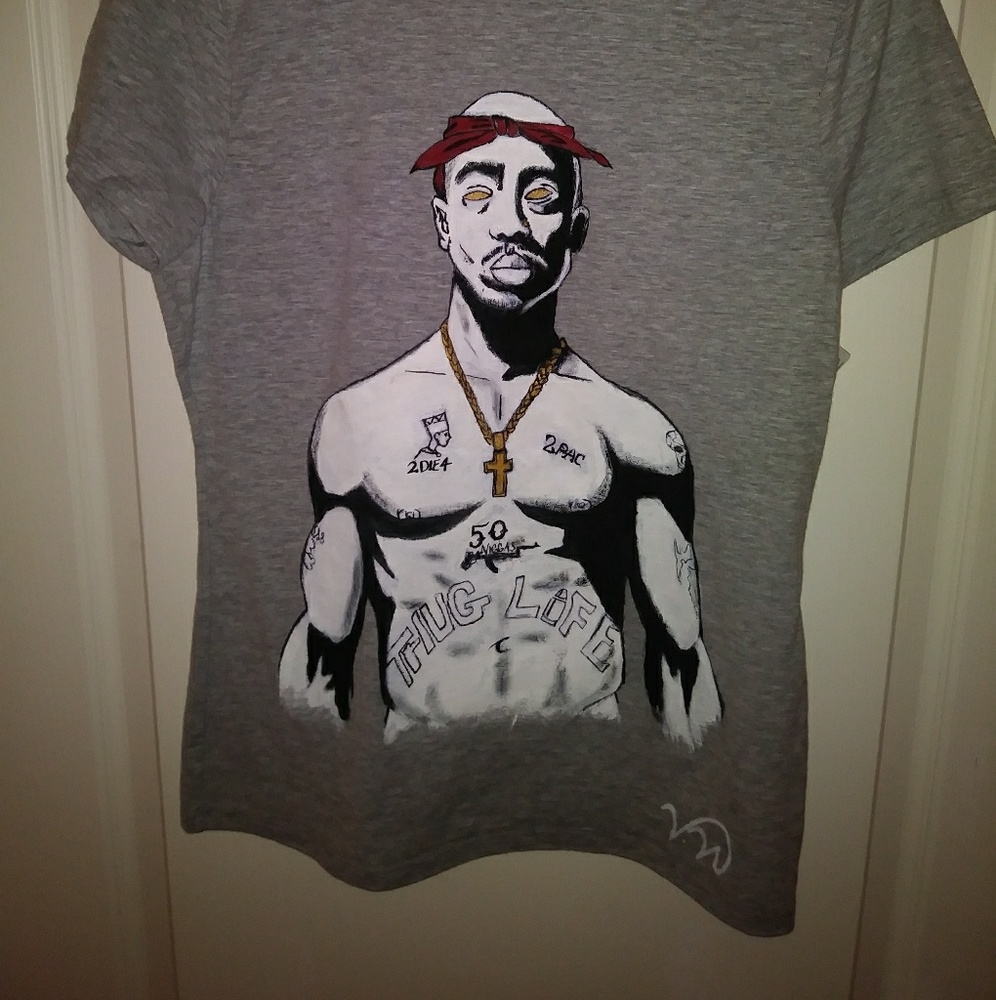 Female 2 Pac Picasso T shirt